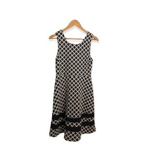 Mauvette Midi Navy and White Tank Dress Medium